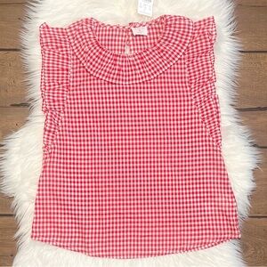 Crewcuts Girls Red Gingham Top